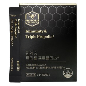 베스처 면역 & 트리플 프로폴리스 플러스 30p, 60g, 1개