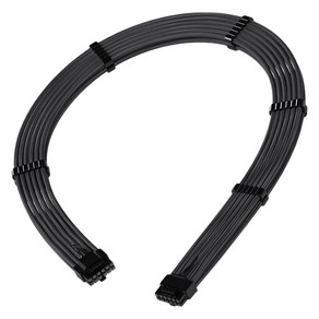 EZDIY FAB 12V-2x6 다이렉트 슬리빙 16AWG 케이블 블랙, 1개, 600mm