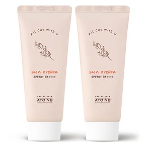 아토엔비 선크림 SPF50+ PA++++, 50ml, 2개