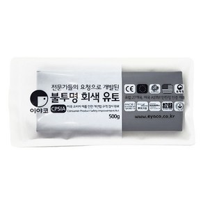 이야코 불투명 회색유토 500g 일반타입, 1개, 회색