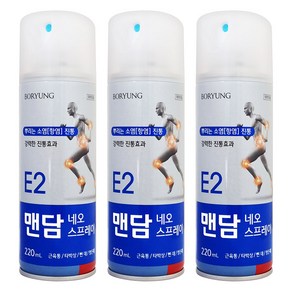 보령메디앙스 맨담 네오스프레이 파스 220ml, 3개, 1개입