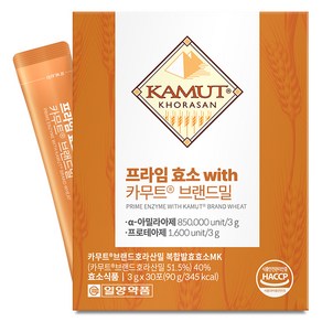 일양약품 카무트 브랜드밀 프라임 효소 30p, 30회분, 90g, 1개