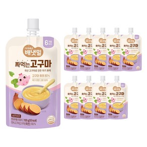 아이배냇 유아용 배냇밀 짜먹는고구마 퓨레, 100g, 10개, 고구마맛