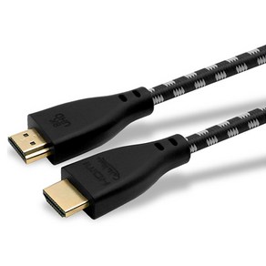 케이블메이트 HDMI 2.1 블랙 메쉬 8K 케이블, 1개, 10m