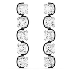 스와로브스키 여성용 하르모니아 로듐 드롭 귀걸이 5600043