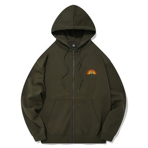 VOLCOM 레인보우 오버핏 기모 후드 집업 VA214TR002