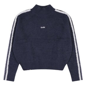 골라 여성용 FLUFFY TRACK LINE KNIT PULLOVER WGLA6SJSWZ21