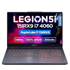 레노버 2024 리전 5i 15IRX9 코어i7 인텔 13세대 지포스 RTX 4060, StomGey, 1TB, 32GB, Fee DOS, 83JJ0009KR