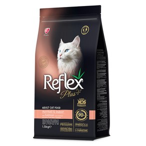 Reflex 고양이 플러스 안티헤어볼 건식사료, 연어, 1.5kg, 1개