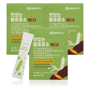 에버비키니 맛있는 발효 효소 고구마맛 소화효소 아밀라아제 30p, 3개, 90g