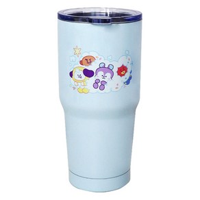 BT21 미니니 스테인리스 텀블러, 블루, 1개, 580ml