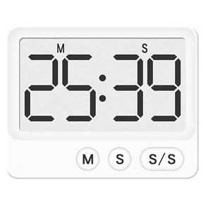 모던앳 슬림 사각 다용도 타이머, 1개, 화이트계열