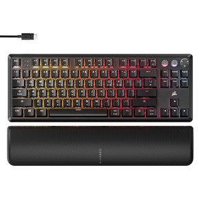 커세어 K70 PRO TKL MGX 래피드트리거 게이밍 기계식 키보드, BLACK, 마그네틱축(자석축)