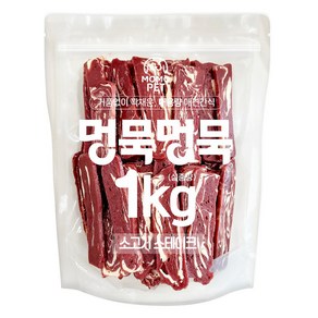 모모펫 강아지 멍묵멍묵 마블링 대용량 간식, 1개, 1kg, 소고기스테이크