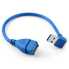 Coms USB 3.0 A 연장젠더 케이블 20cm 상향꺾임, 1개