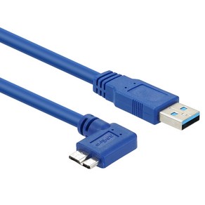 컴스마트 USB 3.0 Mico USBB 케이블 젠더 Mico BM측면 꺾임 AM 60cm, 1개