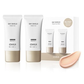 오휘 데이쉴드 퍼펙트 선크림 블랙 듀오 2p, 60ml, 1개