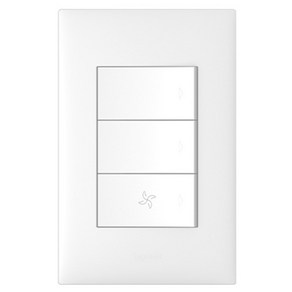 르그랑 아펠라화이트 Simple 3구 스위치 하단 FAN, 1개
