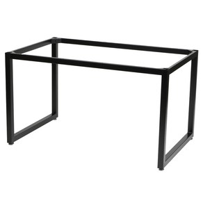 도리퍼니처 디올 40각 철제 프레임 120 x 75 x 68 cm, 블랙