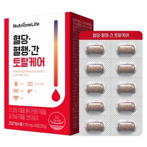 뉴트리원 혈당 혈행 간 토탈케어 30g, 1개, 60정