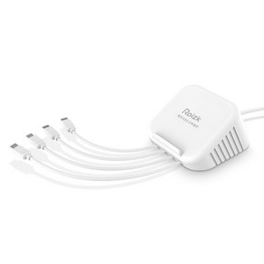 로이직 4포트 고속 멀티충전기 C타입 4p RZ-203, 화이트, 1개