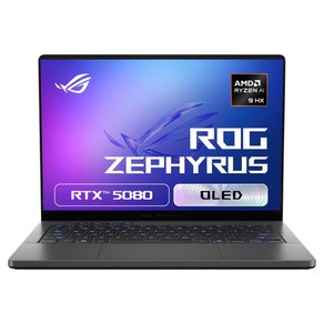 에이수스 2025 ROG 제피러스 G14 라이젠9 지포스 RTX 5080, 이클립스 그레이, 2TB, 64GB, WIN11 Home, GA403WW-QS114W