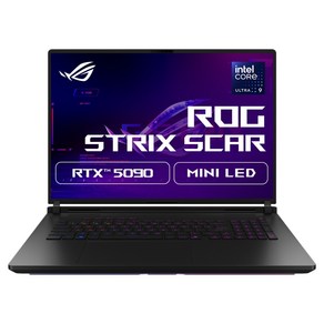 에이수스 2025 ROG 스트릭스 스카 18 코어Ulta9 지포스 RTX 5090, Off Black(AniMe Matix), 2TB, 32GB, WIN11 Home, G835LX-SA041W