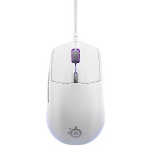 스틸시리즈 Rival 3 Gen2 유선 게이밍 마우스 62516, 화이트