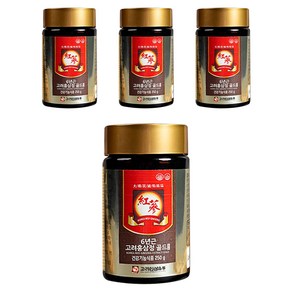 고려인삼유통 6년근 고려홍삼정 골드 250g x 4p + 쇼핑백 세트, 4개