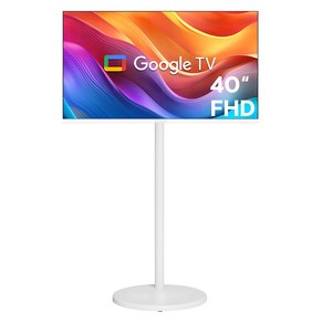 와이드뷰 FHD 화이트에디션 스마트 TV + 삼탠바이미 V1 이동식 거치대 세트, 101cm, GTWV400FHD11(TV), EKWBYME38 VI(거치대)