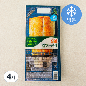 비비고 순살 삼치 구이 (냉동), 4개, 60g