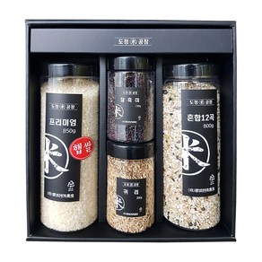 도정공장 프리미엄 백미 850g + 혼합 12곡 800g + 찰흑미 250g + 귀리 200g 잡곡 세트, 1세트