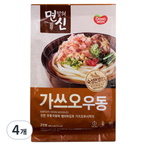 동원 면발의신 가쓰오우동 2인분, 385.6g, 4개