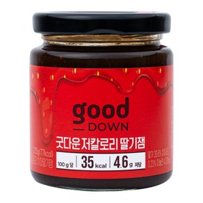 굿다운 저칼로리 치아딸기잼, 220g, 1개