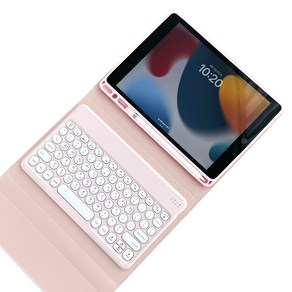 태블리스 아이패드 블루투스 키보드 애플펜슬 수납 케이스 IK-63, 핑크, 1개