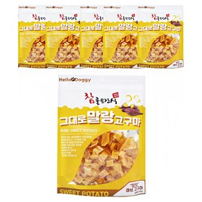 참좋은간식 강아지 그대로 말랑 간식, 고구마, 250g, 6개