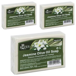 리제스 아로마 올리브 오일 비누 쟈스민향, 87g, 3개
