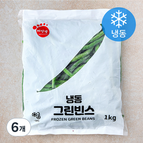 마당발 그린빈스 (냉동), 1kg, 6개