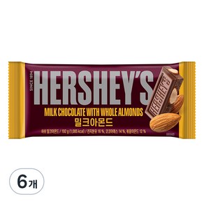 허쉬 아몬드자이언트바, 192g, 6개