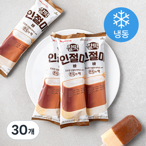 롯데웰푸드 찰떡 인절미바 (냉동), 30개, 75ml