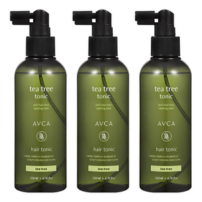 아브카 두피케어 탈모증상완화 티트리 헤어토닉, 200ml, 3개