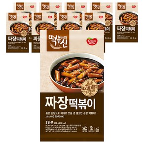 떡볶이의신 동원 짜장 떡볶이, 358g, 10개