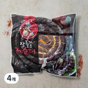 장충동왕족발 고기순대, 1kg, 4개