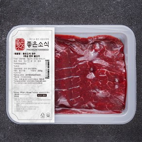 좋은소식 한우 1등급 불고기용 (냉장), 300g, 1개