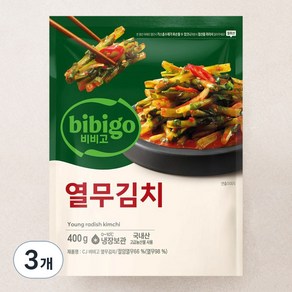 비비고 열무김치, 400g, 3개