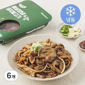 요리락 매실양념 돼지불고기 (냉동), 6개, 400g