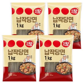 식자재왕 납작당면, 1kg, 4개
