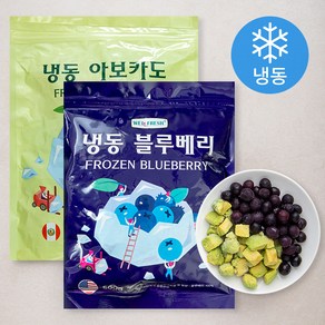 웰프레쉬 냉동블루베리 500g + 냉동아보카도 500g (냉동)