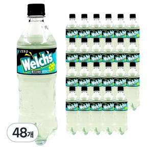 웰치스 제로 샤인머스캣, 600ml, 48개