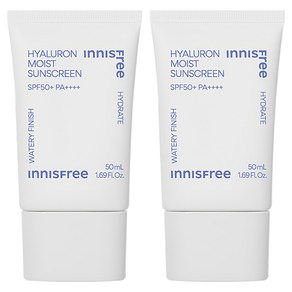 이니스프리 히알루론 수분 선크림 SPF50+ PA++++, 50ml, 2개